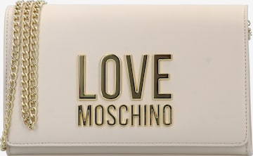 Love Moschino Crossbody Bag in Beige: front