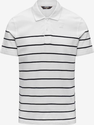 Maglietta 'K-WAY LAYO-FRENCH JERSEY YARN DYED POLO' di K-Way in bianco: frontale