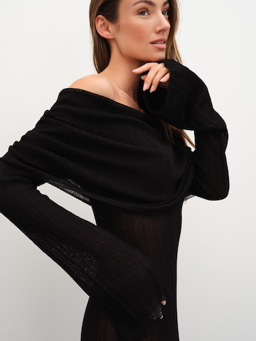 RÆRE by Lorena RaePletena haljina 'Daline' - crna boja