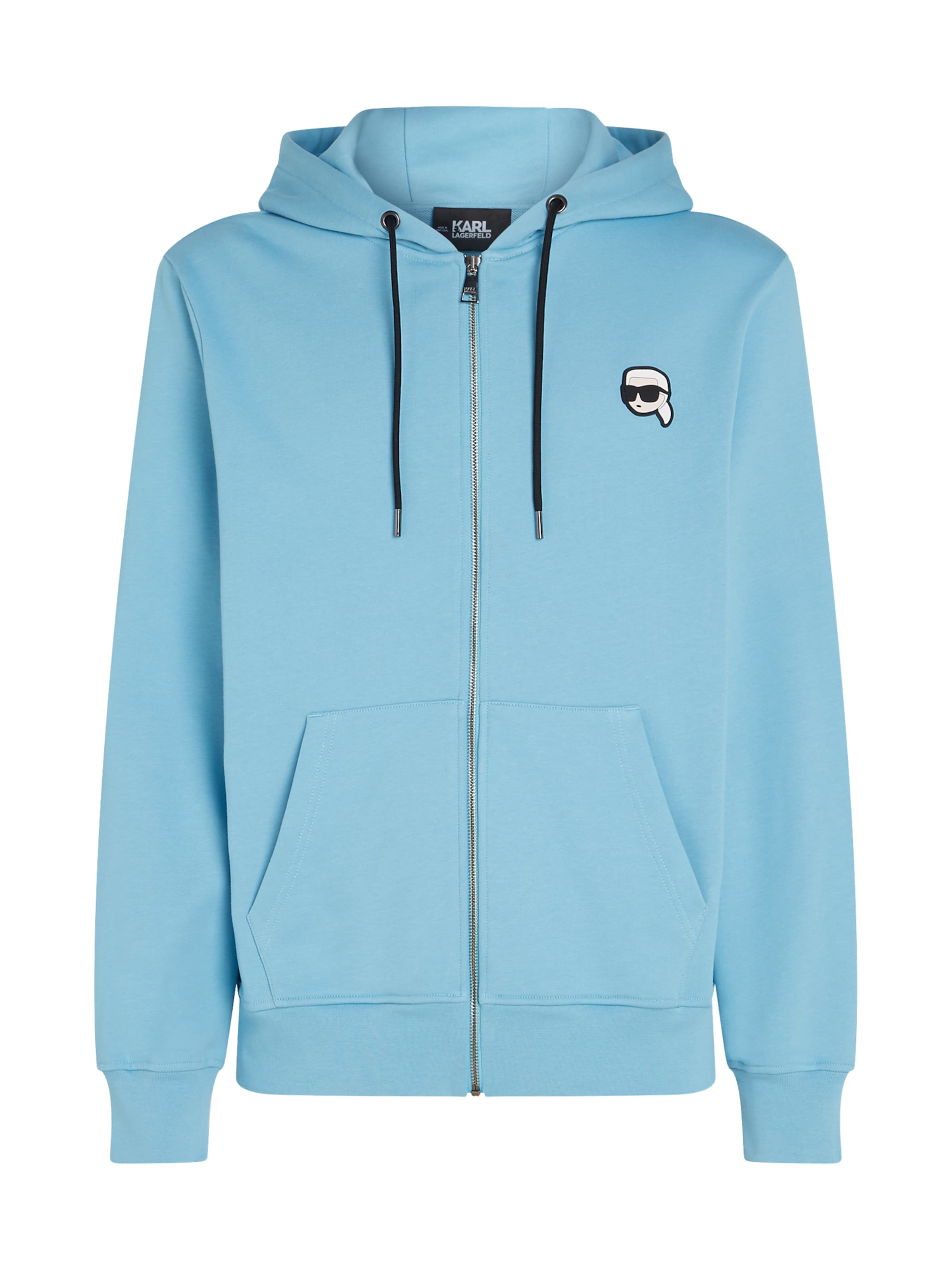 Karl Lagerfeld Кофта на молнии 'Ikonik' в Синий: спереди