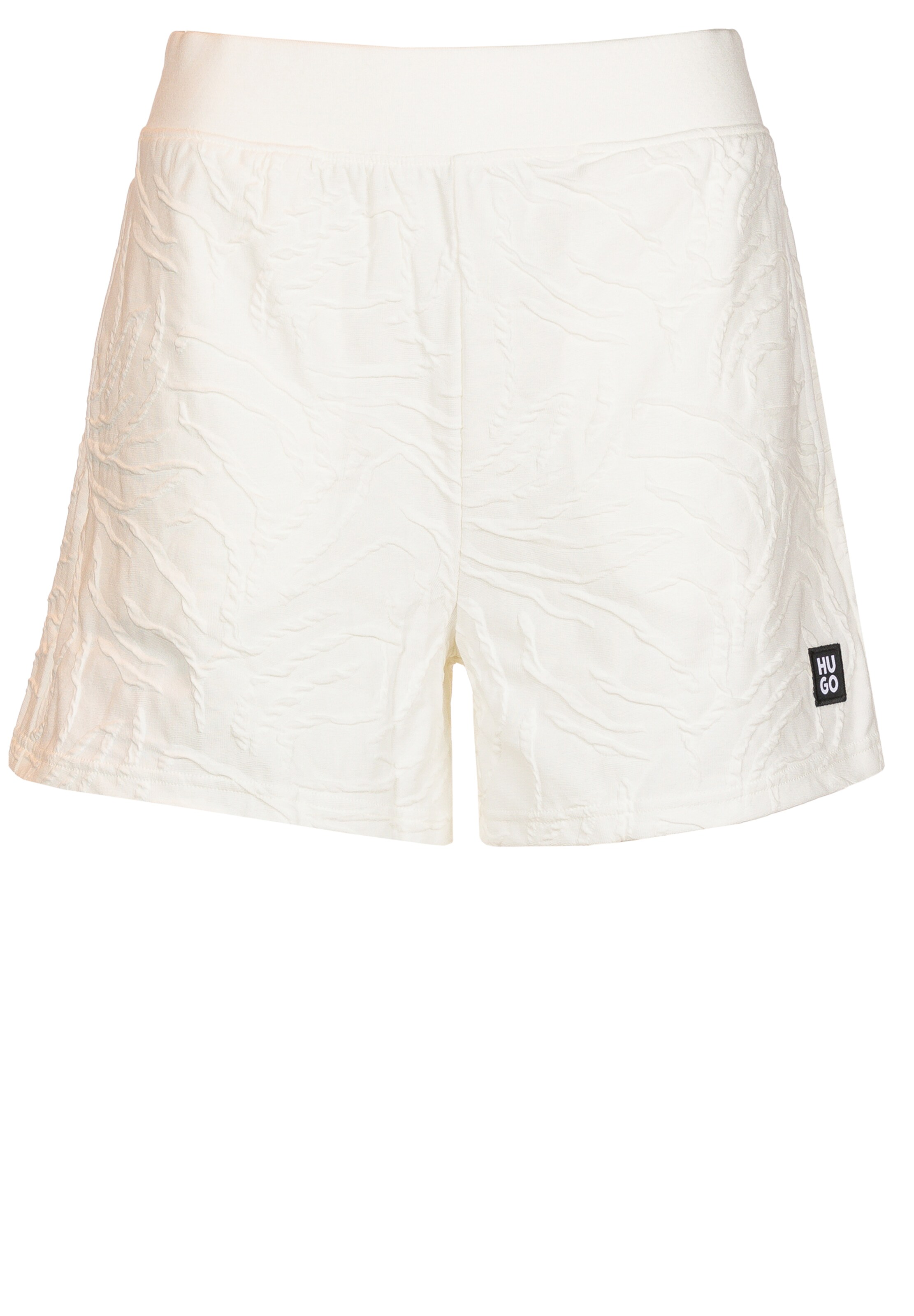 HUGO Loosefit Shorts ' ZEB' in Weiß: Vorderseite