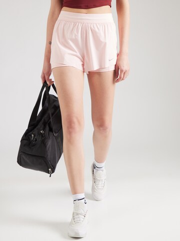 NIKE Regular Sportbroek 'Swift' in Roze: voorkant