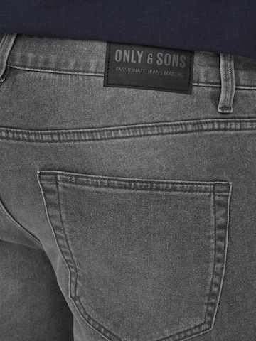 Regular Jean 'WEFT' Only & Sons en gris