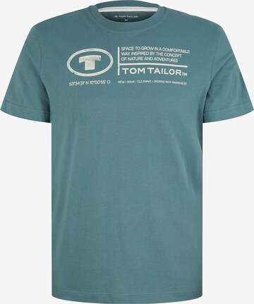 T-Shirt TOM TAILOR en vert : devant