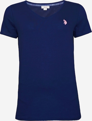 U.S. POLO ASSN. T-Shirt 'V-Neck' in Blau: Vorderseite