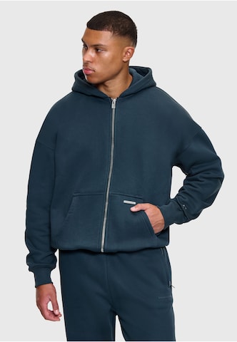 Dropsize Sweatvest in Blauw: voorkant