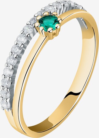 Live Diamond Ring in Yellow: front