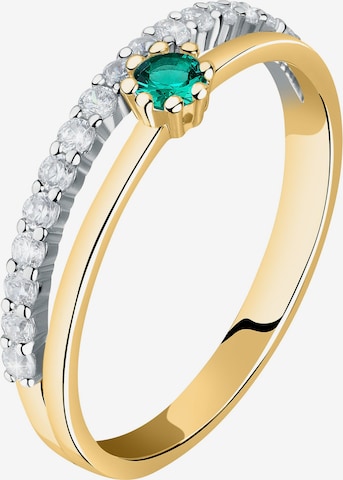 Live Diamond Ring in Yellow: front