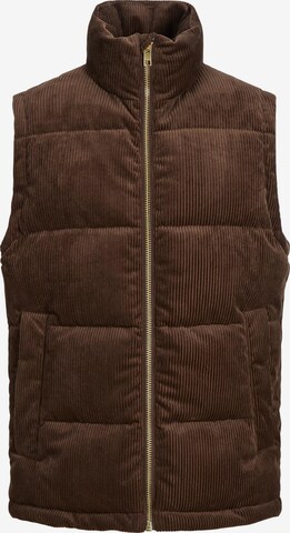 JACK & JONES Vest 'WOODSIDE', värv pruun: eest vaates