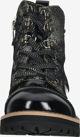 Laura Vita Lace-Up Ankle Boots in Black