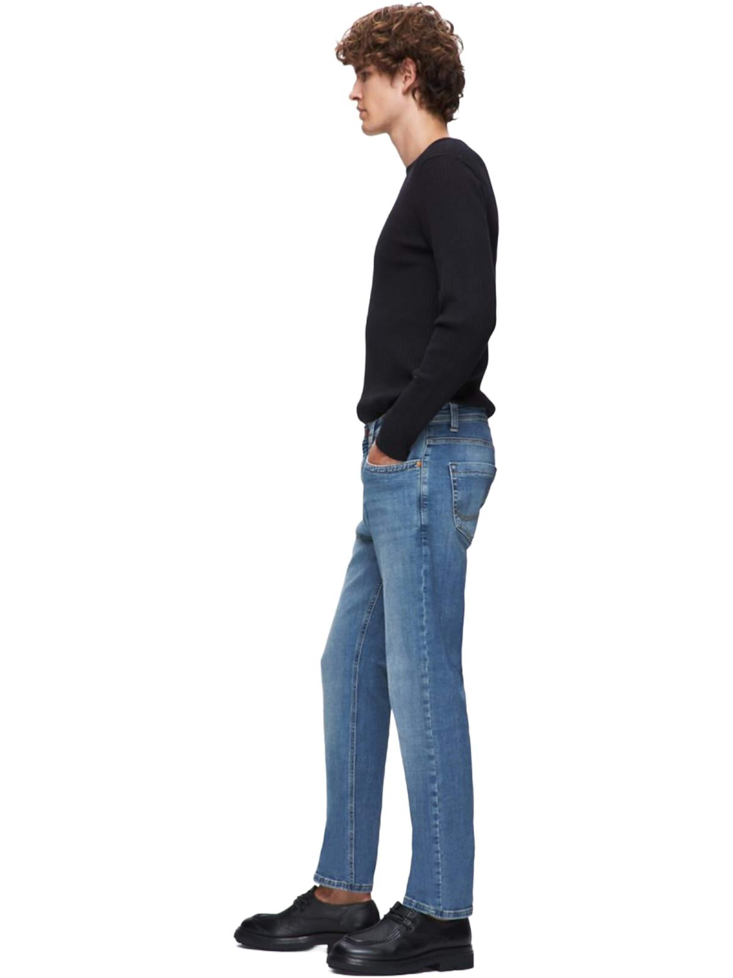LTB Jeans - regular Vaquero 'LTB Jeans Hollywood Y Straight Leg Mid Waist Mid Indigo Jeanshose' en azul