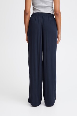 ICHI - Perna larga Calças 'IHMarrakech' em azul