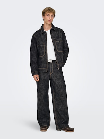 Only & Sons - Pierna ancha Vaquero 'ONSREMI' en negro