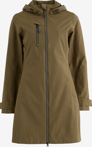 Seasalt Cornwall Between-seasons coat 'Coverack II' in Green: front