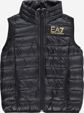 Gilet EA7 Emporio Armani en noir : devant