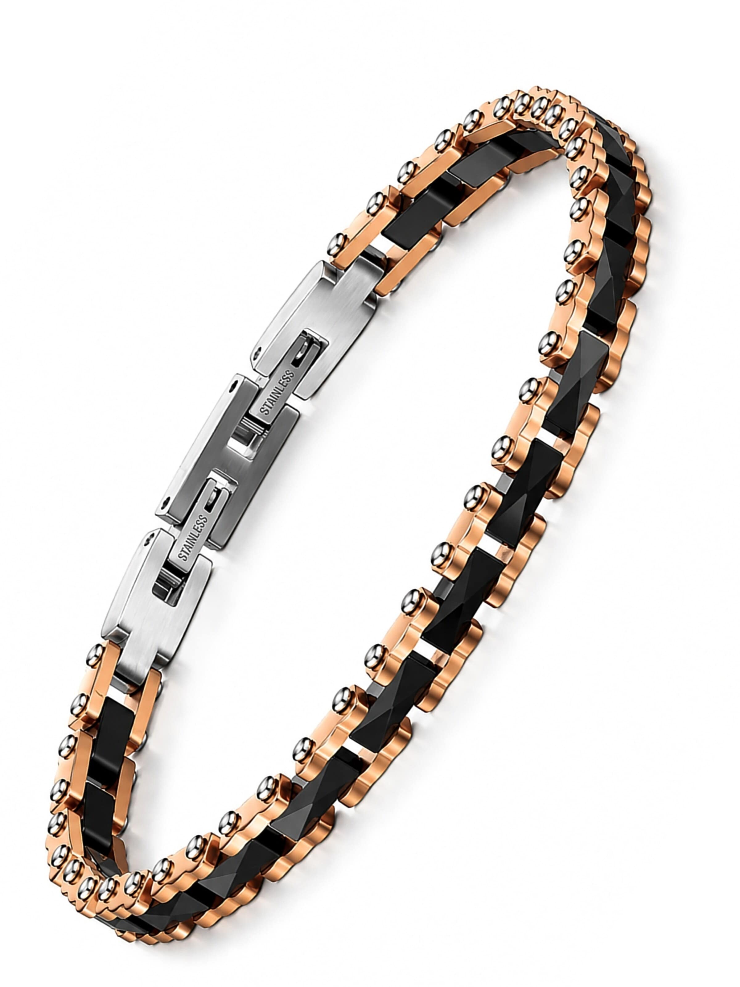 UNIQAL Armband 'PRESTIGE'‌‌‌‌‌‌‌‌‌‌ in Gold: Vorderseite