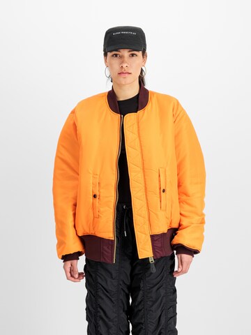 ALPHA INDUSTRIES Демисезонная куртка 'MA-1' в Красный