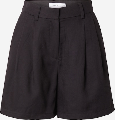 VILA Pleat-Front Pants 'FLEA' in Black, Item view