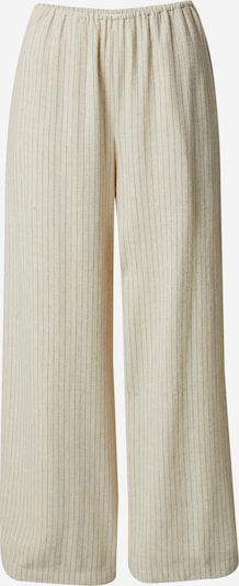 ABOUT YOU x Marie von Behrens Pantalon 'Mara' en beige / blanc, Vue avec produit