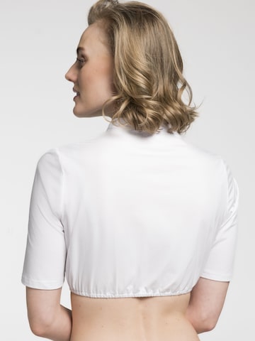 SPIETH & WENSKY Klederdracht blouse 'Bibing' in Wit