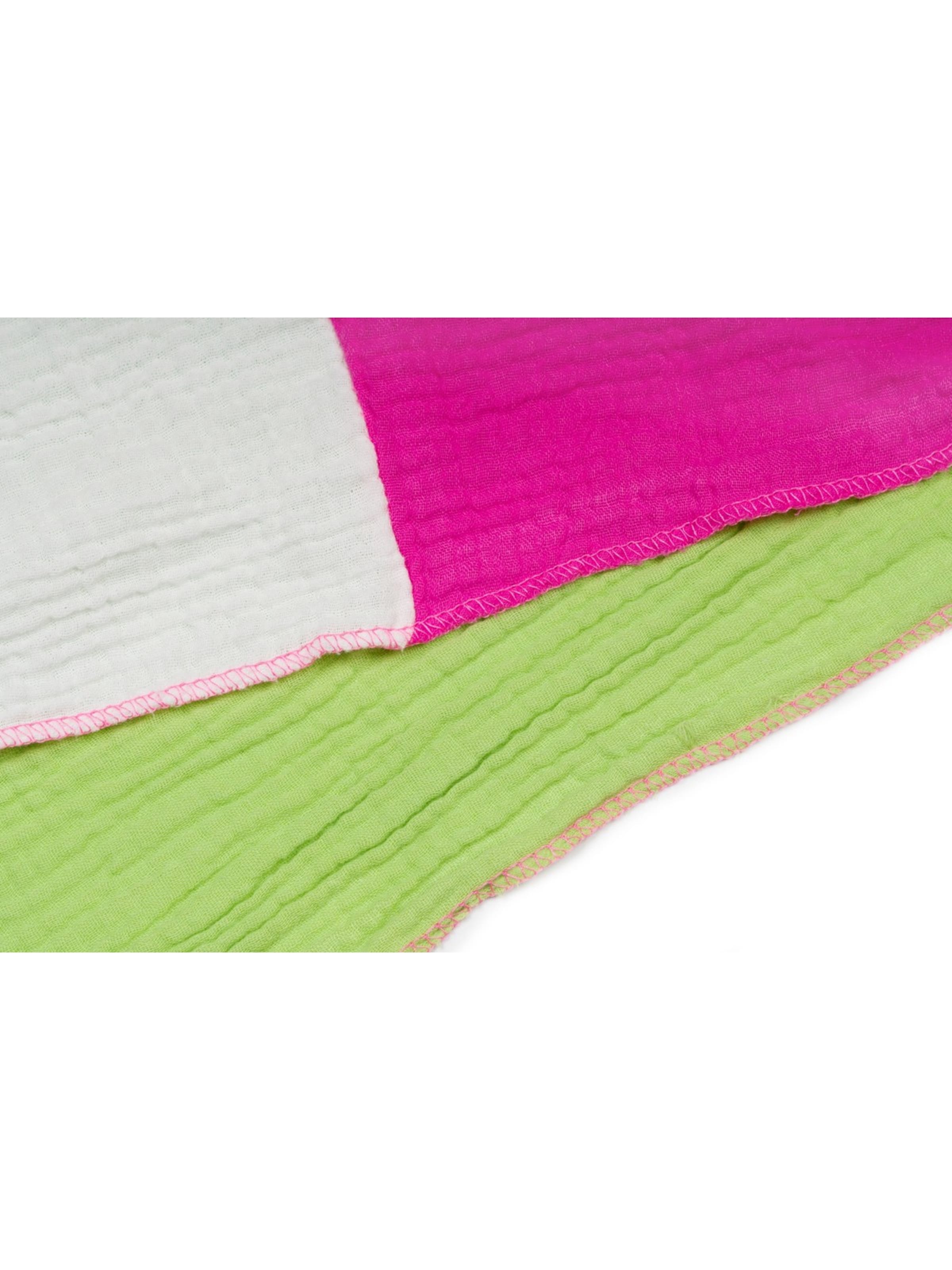 styleBREAKER Tuch '3-Farbiges Musselin Dreieckstuch'‌‌‌ in Pink