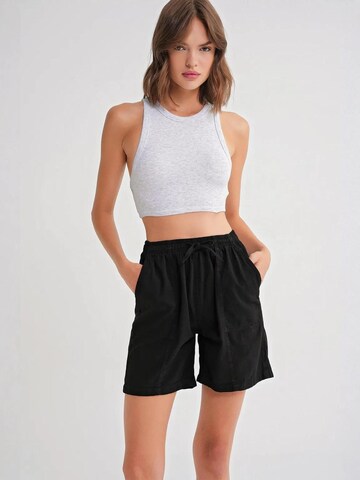 MixRay Shorts in Schwarz: Vorderseite