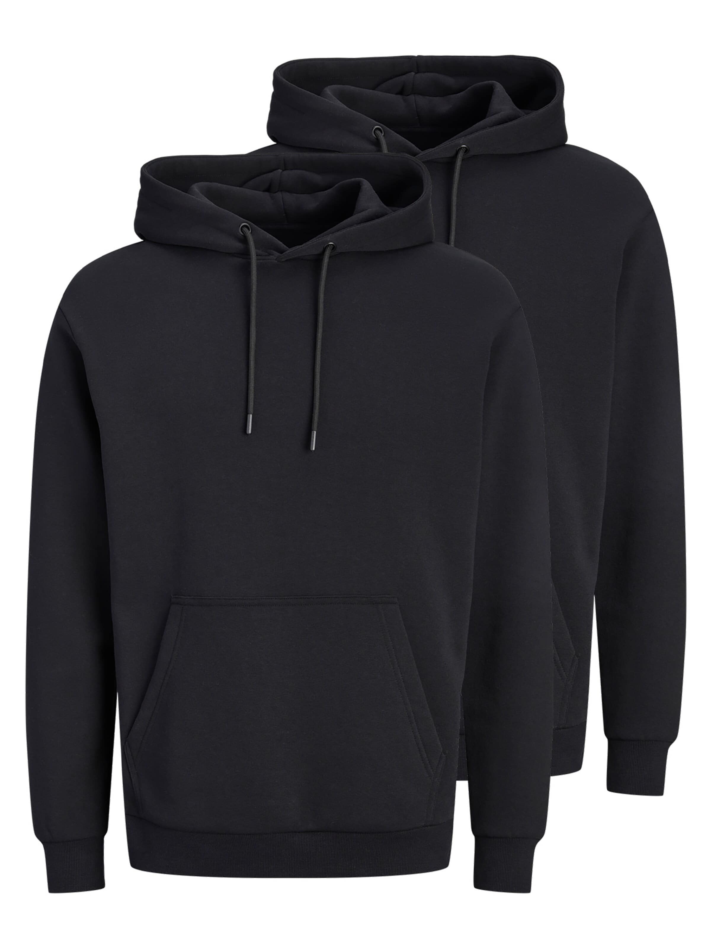 JACK & JONES Sweatshirt 'Bradley' in Zwart: voorkant
