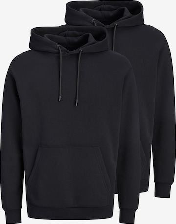 JACK & JONES Sweatshirt 'Bradley' in Zwart: voorkant