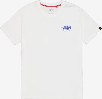 ALPHA INDUSTRIES Koszulka w kolorze biały: przód