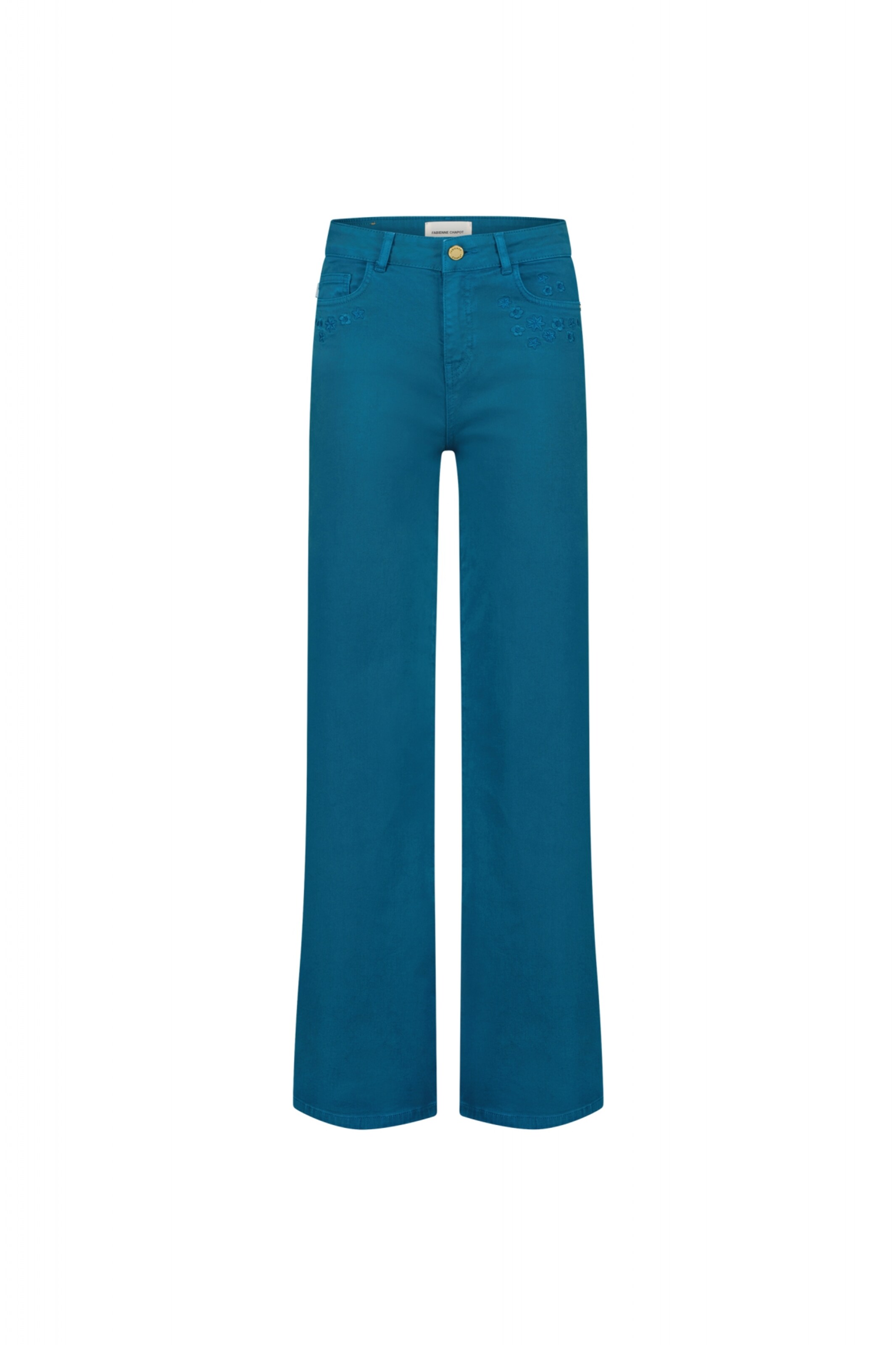 Wide Leg Jean 'Thea' Fabienne Chapot en bleu : devant