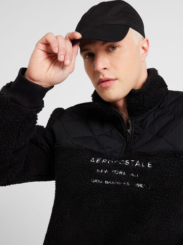 AÉROPOSTALE Sweatshirt in Black