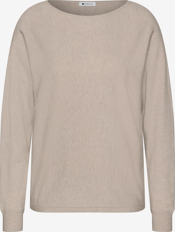 STREET ONE Dolman Pullover mit Boat Neck in Beige: Vorderseite