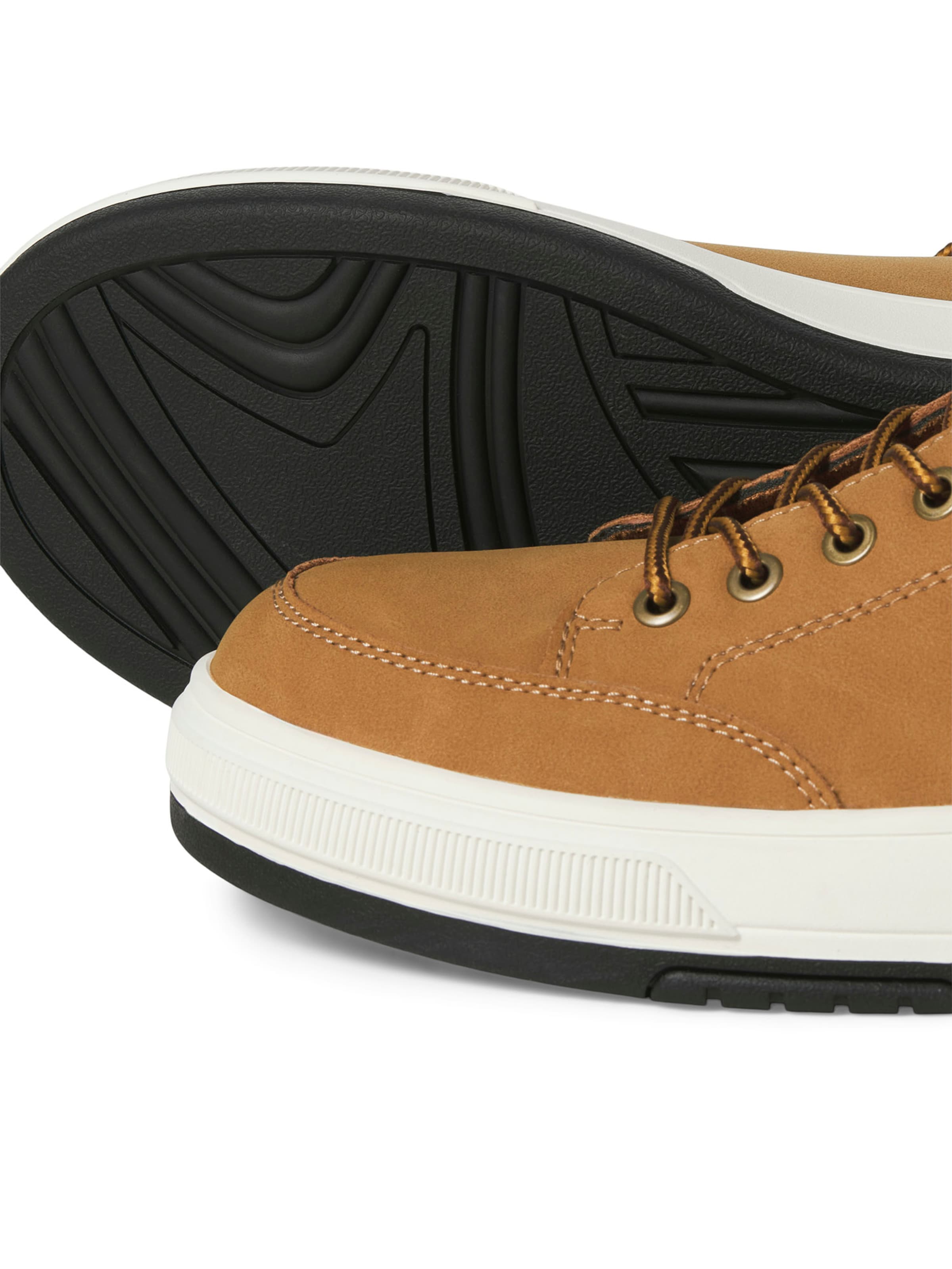 JACK & JONES Ботинки на шнуровке 'JFWEDMUND' в Желтый