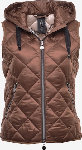 Fuchs Schmitt Bodywarmer 'Vegan Vibes' in Bruin: voorkant