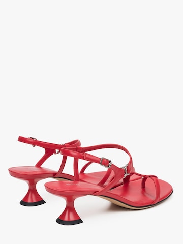 Sandalo '013-9' di Estro in rosso