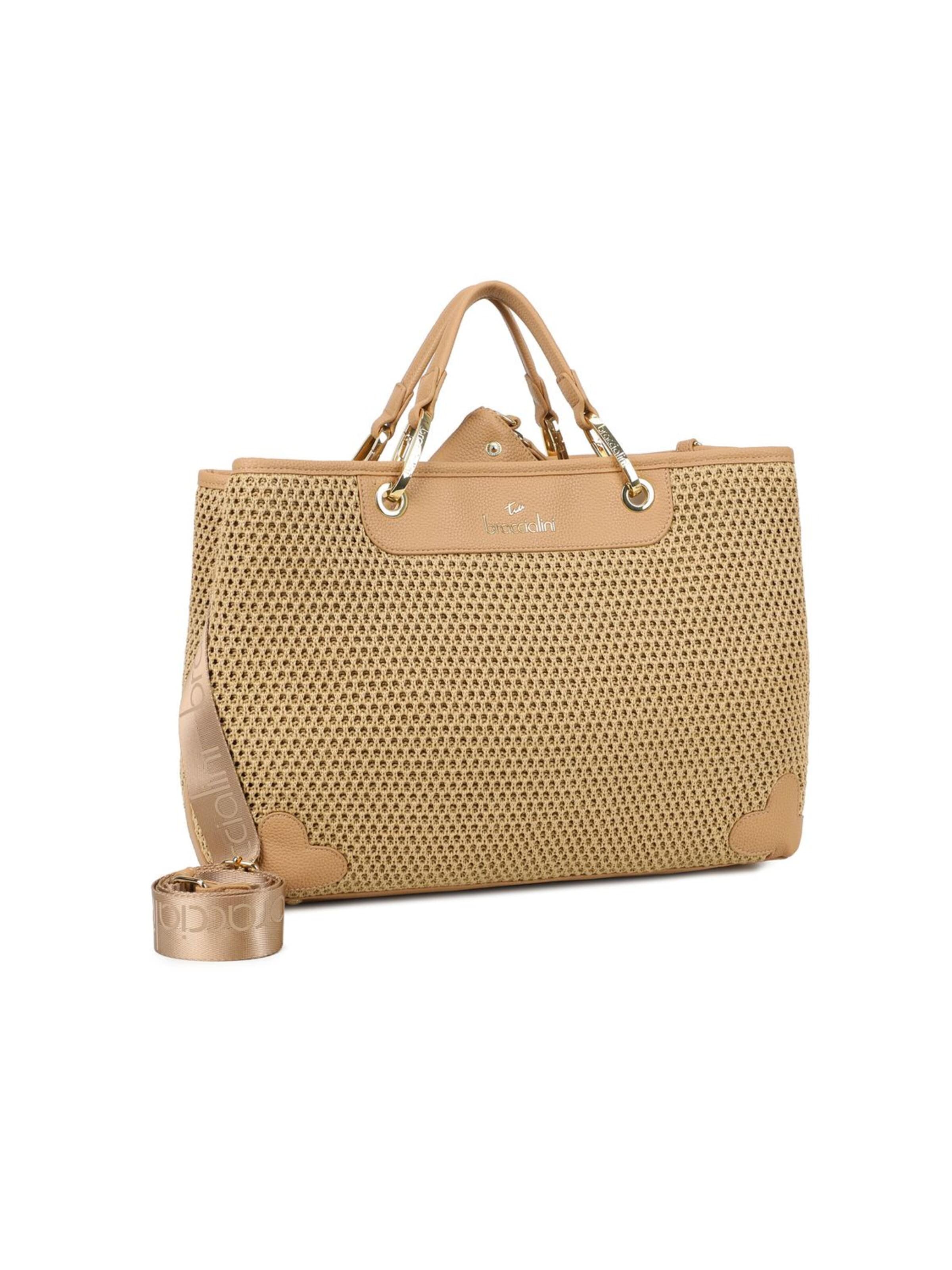 Braccialini Handbag 'Beth Tricot' in Beige