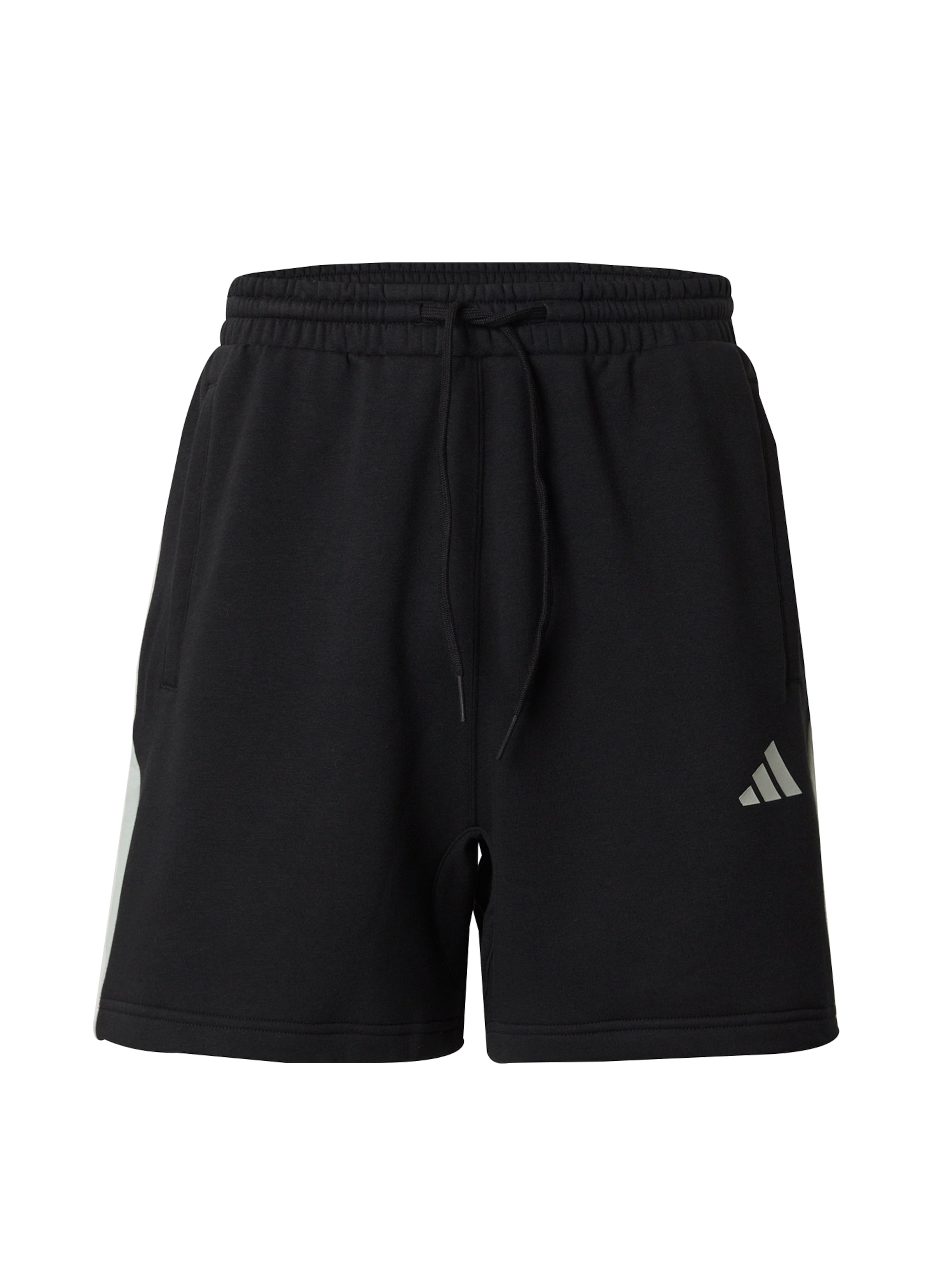 ADIDAS SPORTSWEAR Regularen Športne hlače 'ESS' | črna barva: sprednja stran