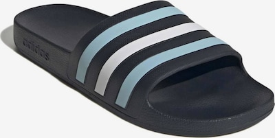 Sandalai / maudymosi batai 'ADILETTE AQUA' iš ADIDAS PERFORMANCE, spalva – nakties mėlyna / šviesiai mėlyna / balta, Prekių apžvalga