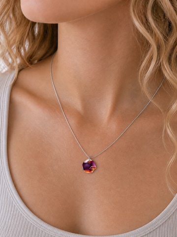 Fräulein Wunder - Colar 'Acetat Alice Silber' em roxo: frente