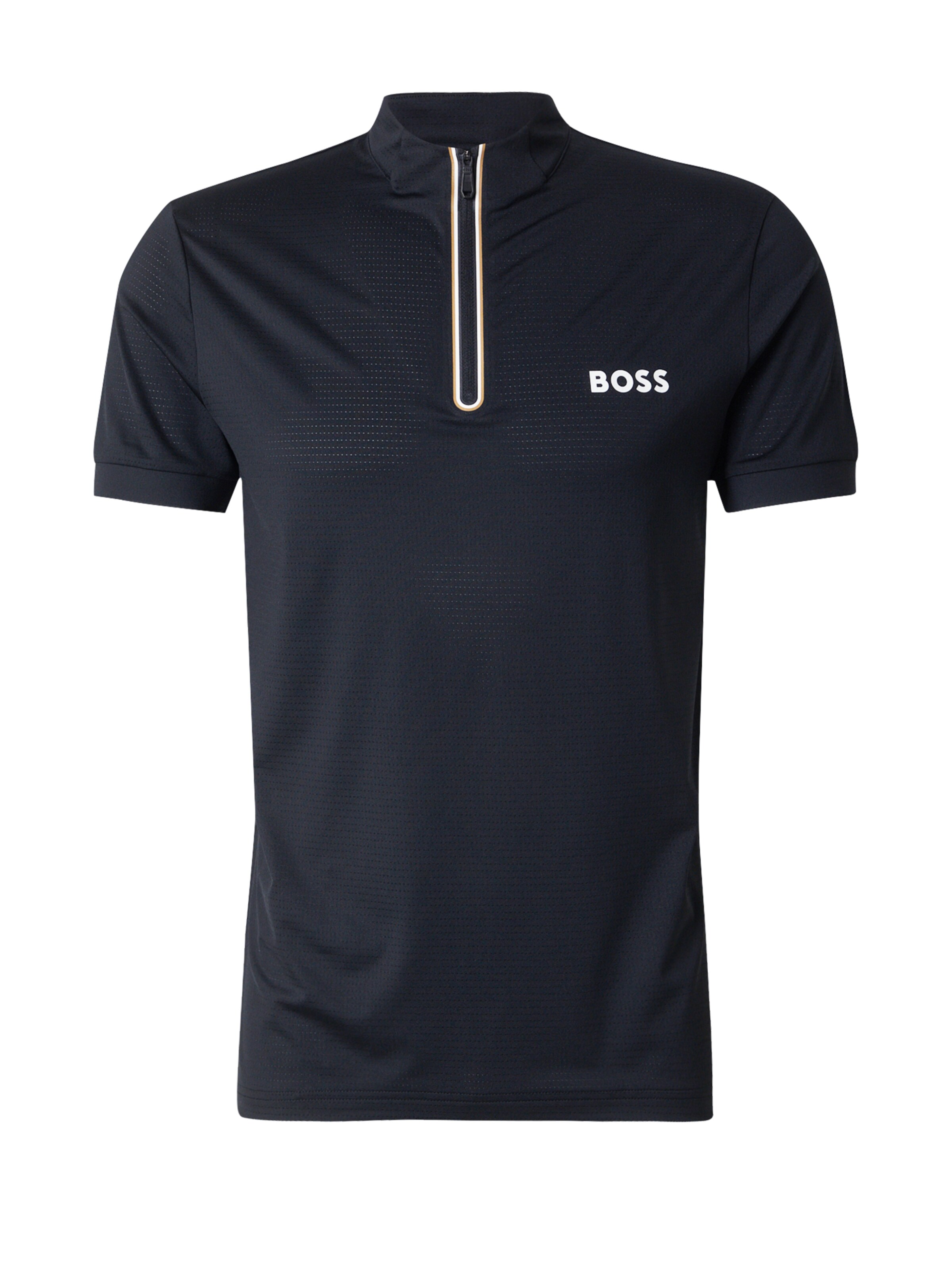 BOSS - Camiseta funcional 'Taylor TOC' en negro: frente