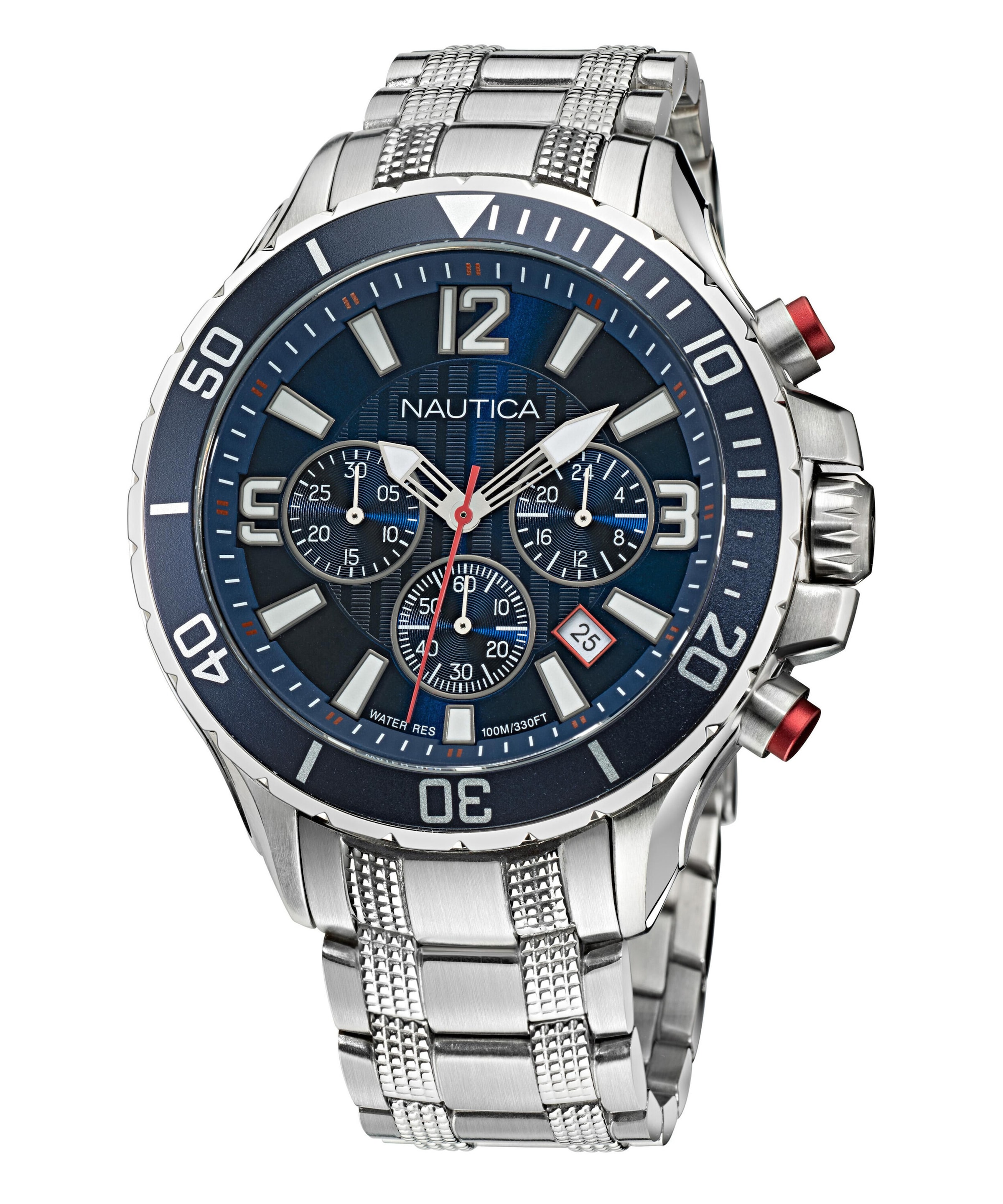 NAUTICA Sports watch ' NST ' in Silver: front