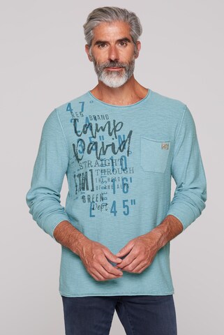 CAMP DAVID Sweater in Blue: front