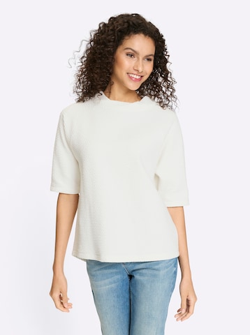 Sweat-shirt heine en beige : devant