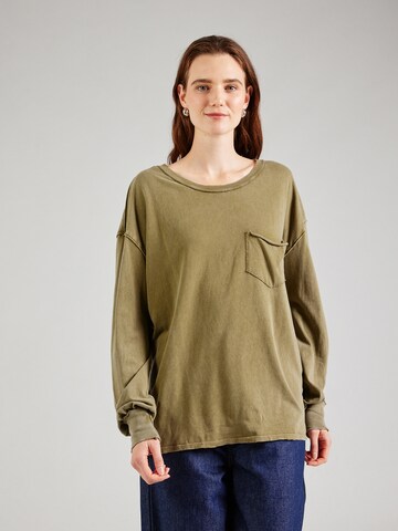 T-shirt oversize 'FADE INTO YOU' Free People en vert : devant