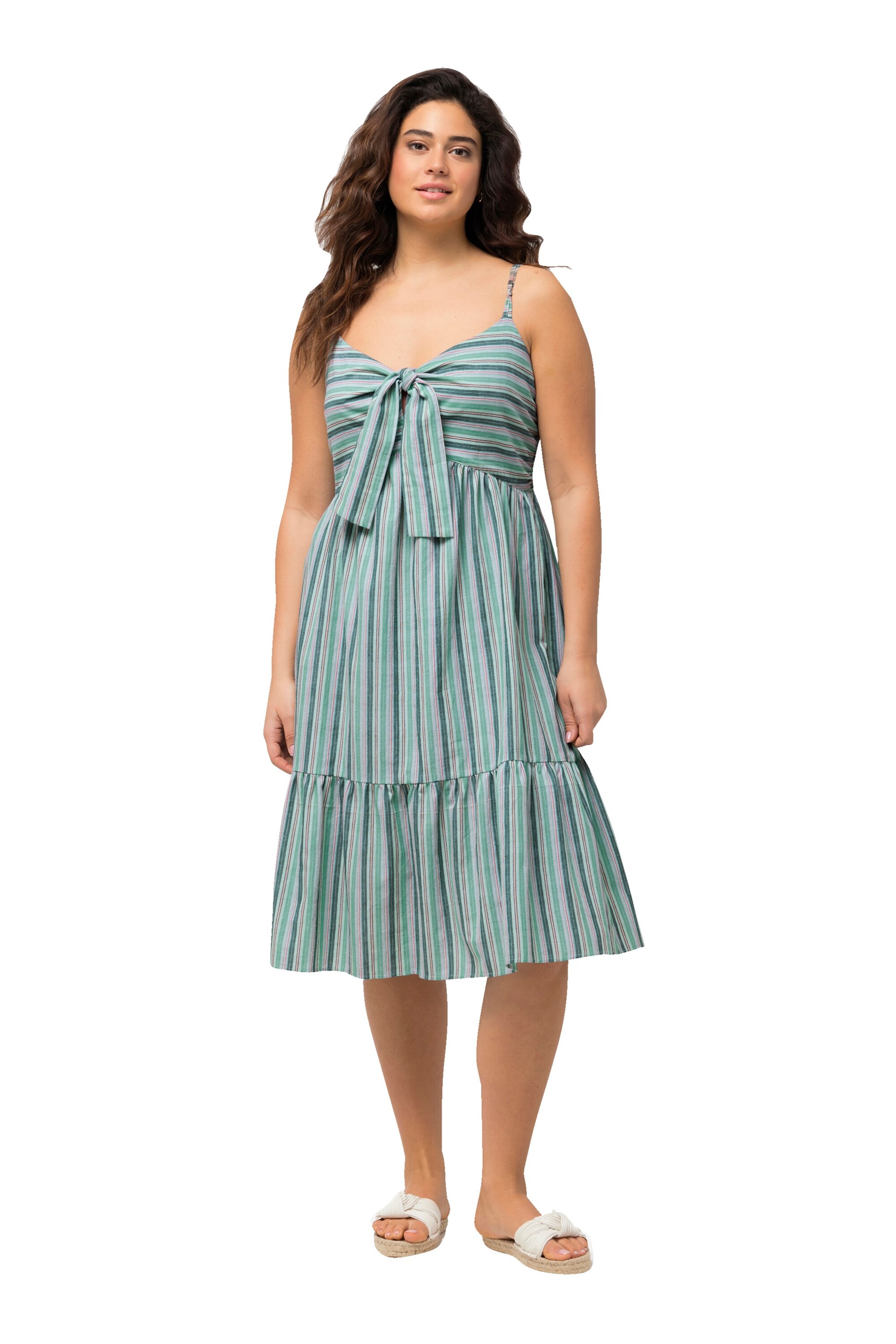 Ulla Popken Summer dress in Green: front