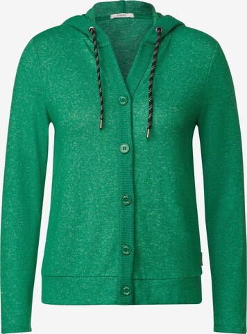 CECIL Knit Cardigan in Green: front