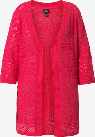 Ulla Popken Strickjacke in Pink: Vorderseite