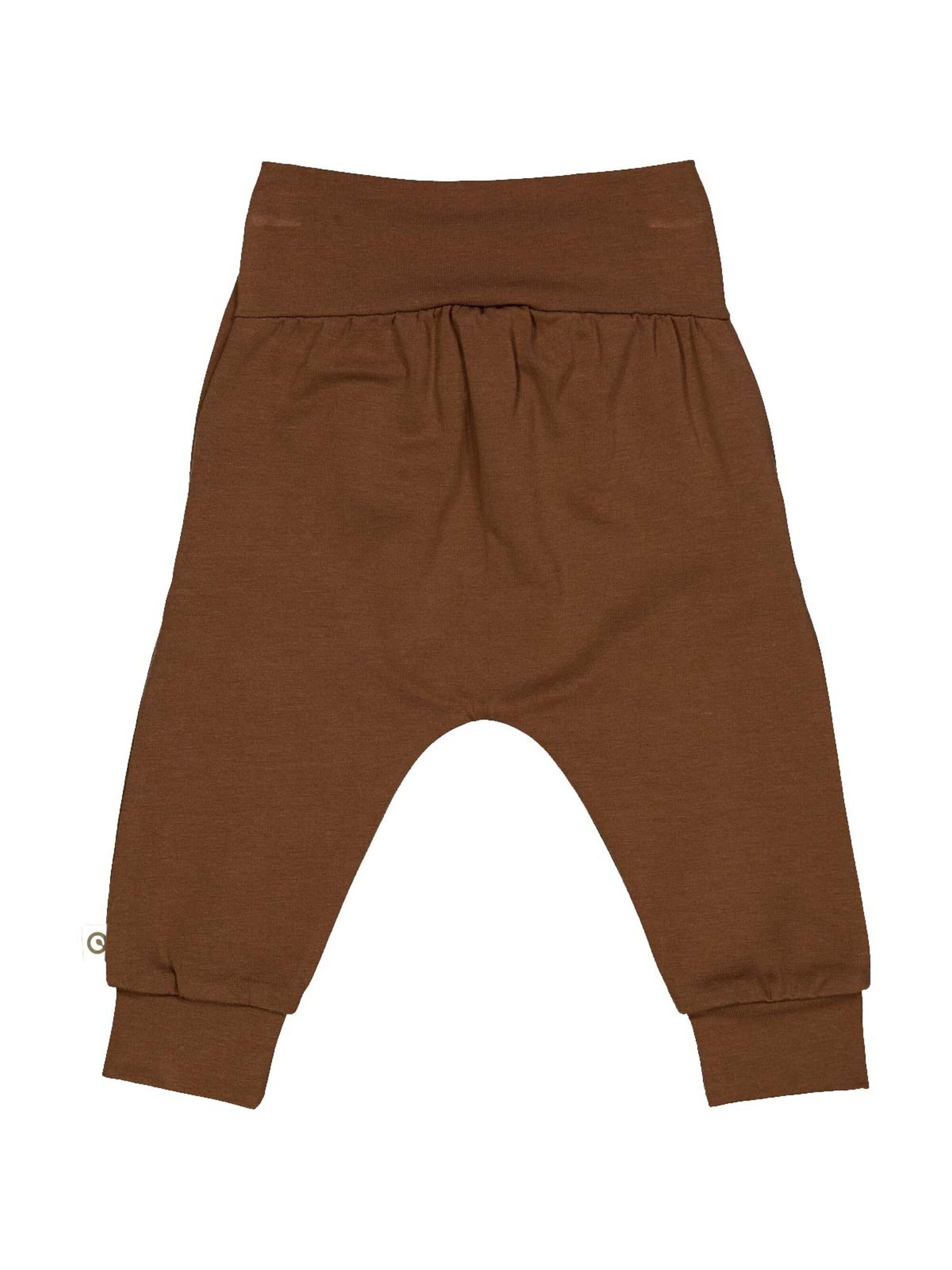 Müsli by GREEN COTTON Tapered Trousers in Brown