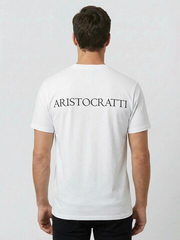Maglietta 'ORIGIN – White Classic Cotton T-Shirt' di ARISTOCRATTI in bianco