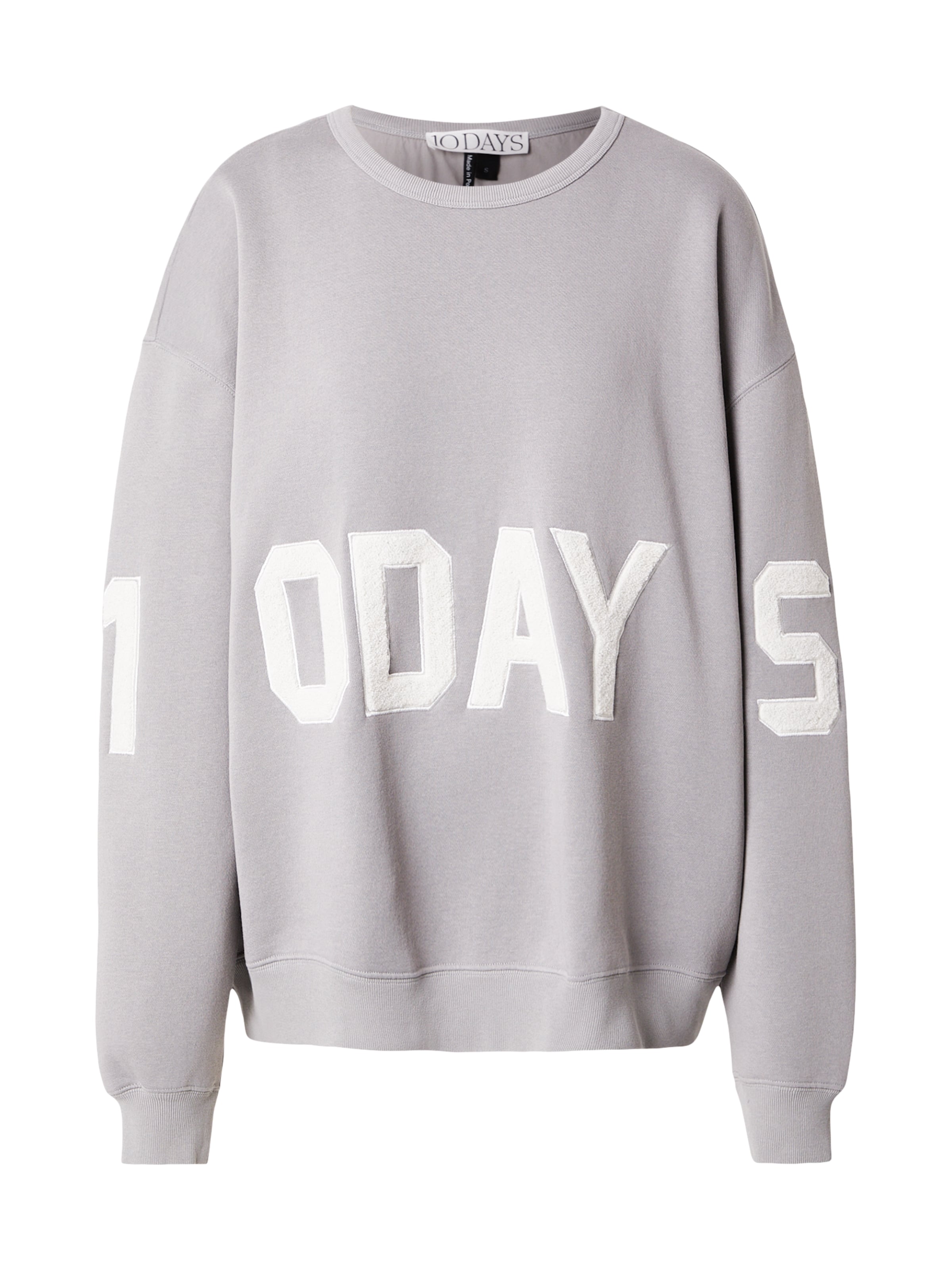 10Days Sweatshirt in Grau: Vorderseite